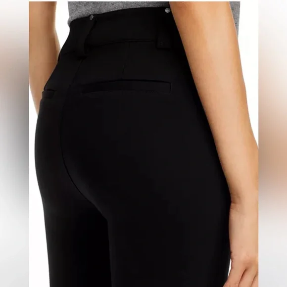 NWT•PAIGE•Naomi Seaming Detail Mid Rise Straight Leg Jeans•Black•Women’s•Sz 26 - Picture 4 of 7